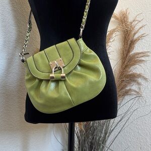 Apt. 9 Compact sour Apple green Crossbody w/Nickel Hardware